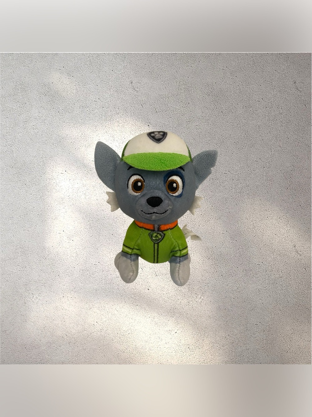 Nickelodeon Paw Patrol Mighty Pups 5" Mini Rocky Plush Stuffed Toy